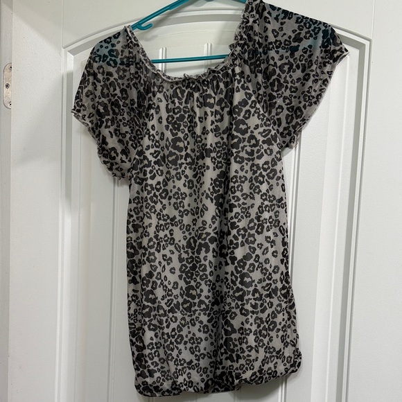 George Leopard Print Blouse - Black and tan (sparkles) - Picture 3 of 3